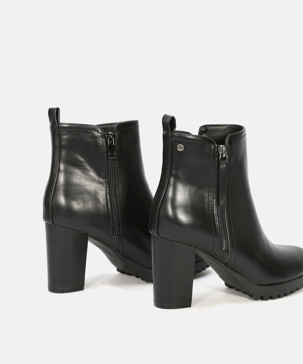 Botines tacón cremallera image number null